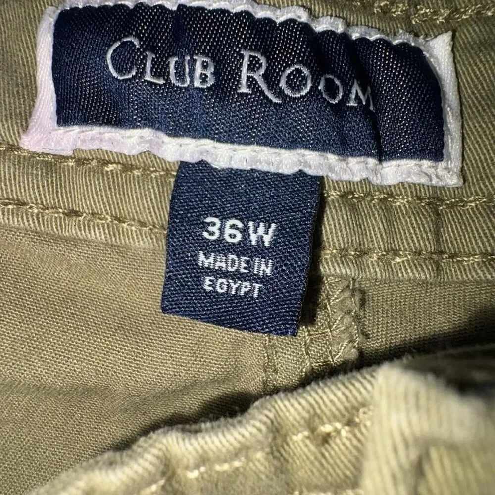 Club-room Men's Khaki and Tan Trousers